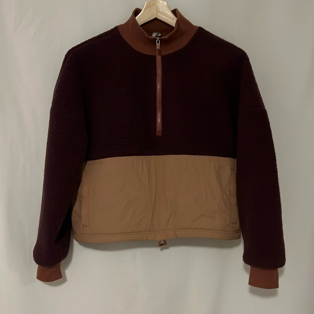 Fabletics Mallory Fleece Pullover Medium Half Zip… - image 2